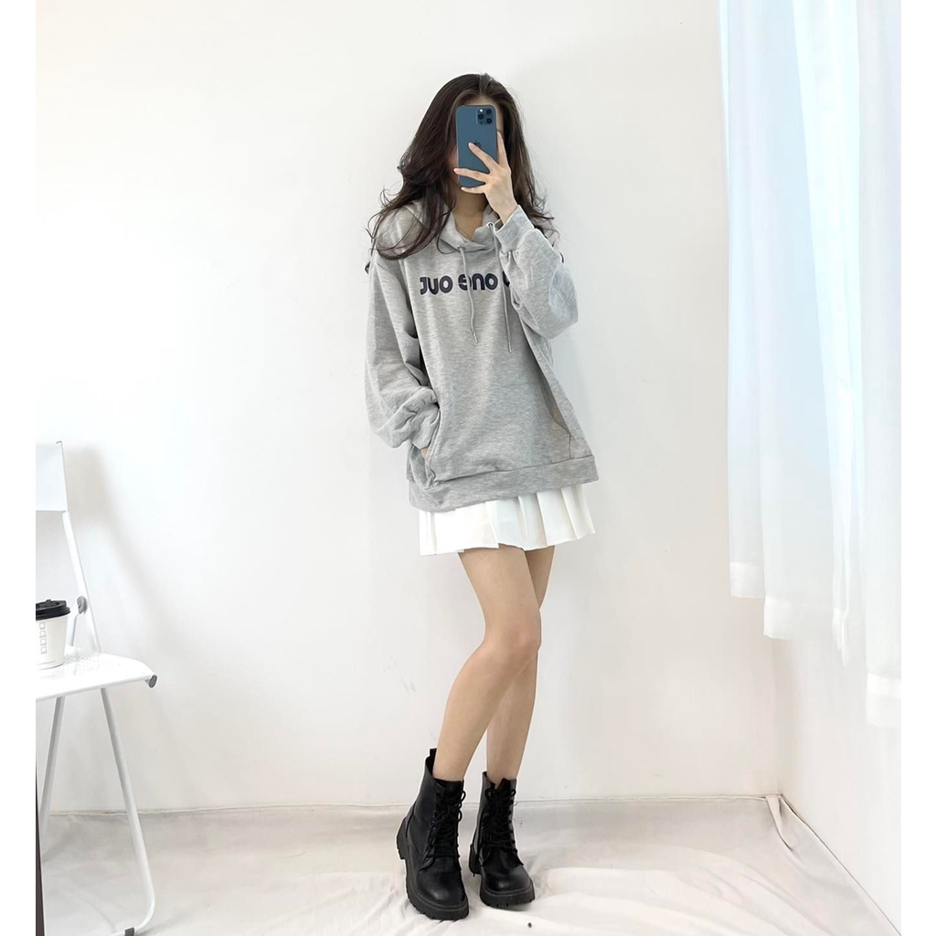 Áo hoodie da cá chữ ngực  thời trang Miho house