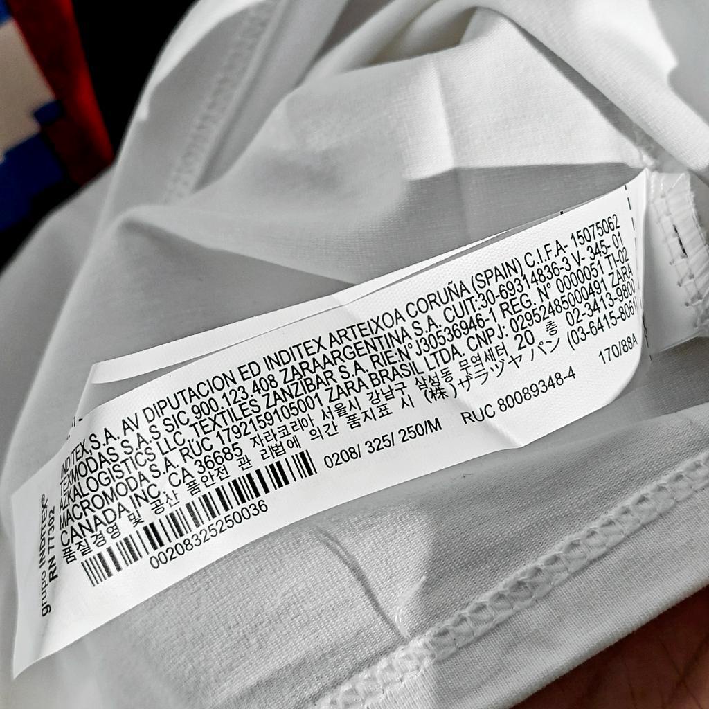 ÁO THUN ZARA VNXK HỌA TIẾT CÔ GÁI ĐEN - COTTON 100% 4C FORM CHÂU ÂU