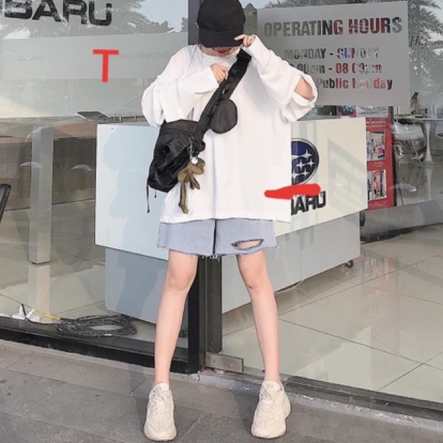 Sét quần bò lửng áo trơn TTO789