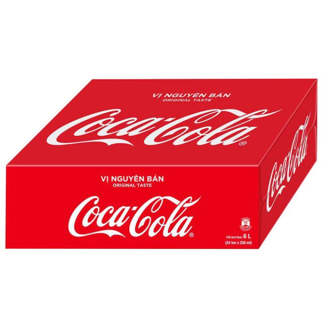 1 thùng 24 lon coca x 250ml siêu mới