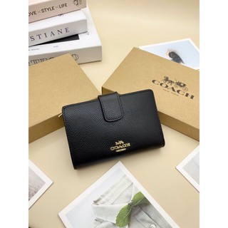 Ví C0ACH mini Medium Corner Zip