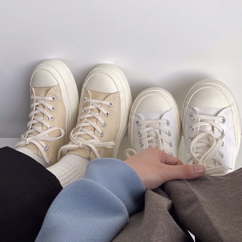 Giày vải đế cao 3,5cm 3 màu basic dễ phối đồ chính hãng Mistery