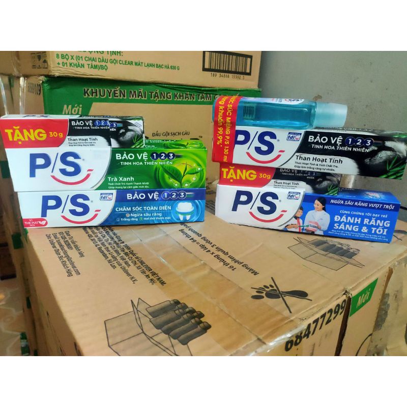 Kem đánh răng P/S 180g các loại