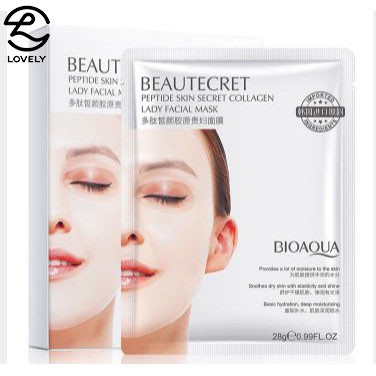 Mặt nạ thủy tinh trong suốt collagen Bioaqua dạng thạch dưỡng da căng bóng, trẻ hoá làm da | BigBuy360 - bigbuy360.vn