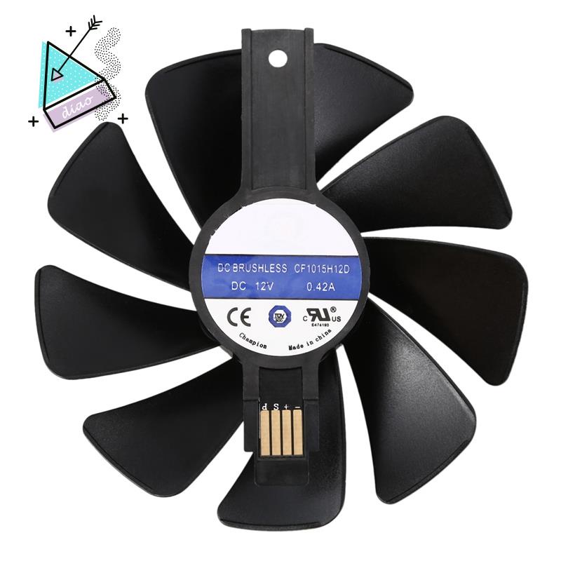 Quạt làm mát thẻ đồ họa 95Mm CF1015H12D DC12V thay thế cho Sapphire NITRO RX480 8G RX 470 4G GDDR5 RX570 4G/8G D5 RX580