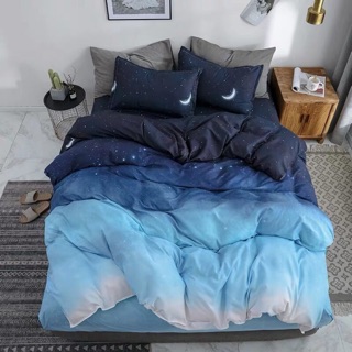 Bộ Chăn Ga Gối Cotton Poly Màn Đêm