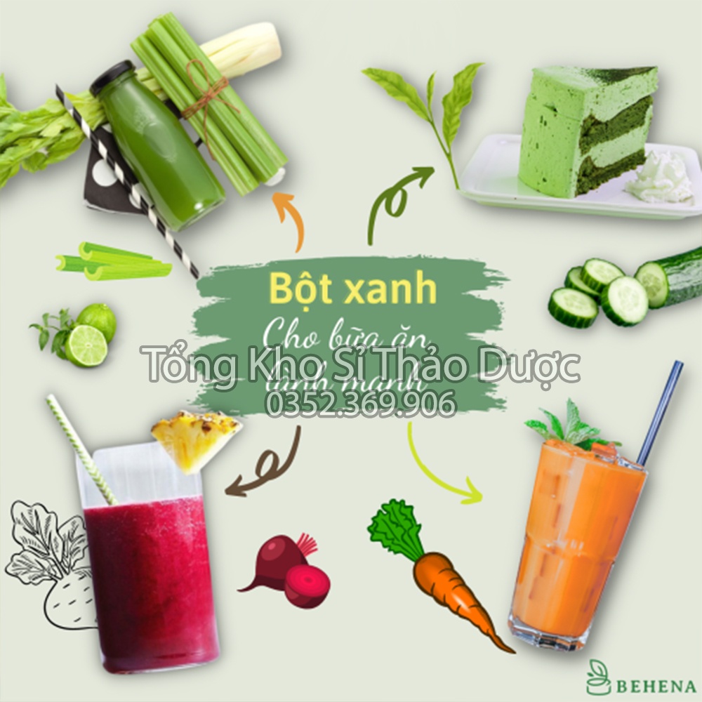 Bột cần tây sấy lạnh nguyên chất 1kg (Detox, thanh lọc cơ thể, giữ dáng)