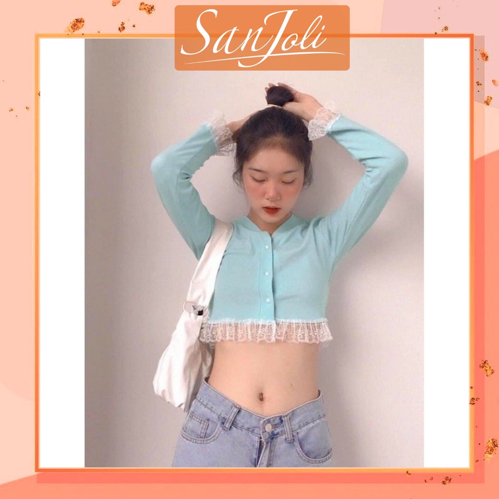 Áo Croptop Tay Dài LOKOSA Áo crt Nữ Kiểu Ôm Sexy Bánh Bèo Thiết kế Hở Ngực Chất Thun Gân AO031