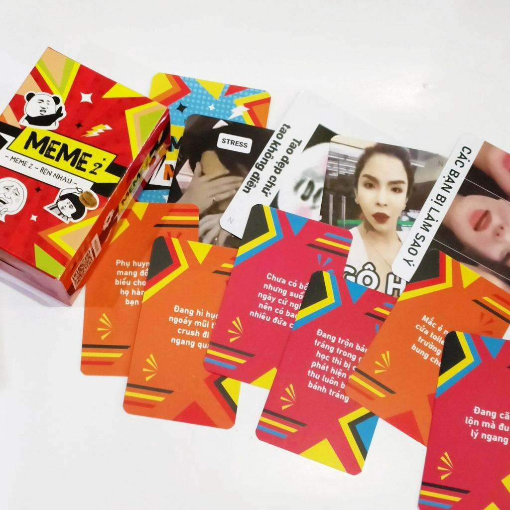 Bài meme 2, bài board game 50 - 200 lá,Mãi Bên Nhau Bạn Nhá, meme chơi cùng gia đình, bạn bè quên lối về