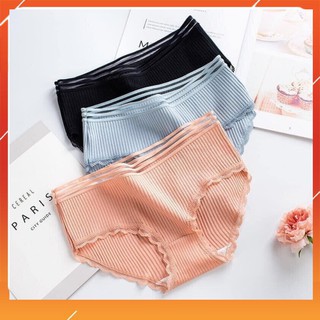 Hộp 5 quần lót muji viền ren xuất nhật🔥 quần lót nữ cotton a51