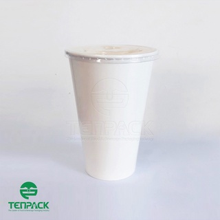 Combo 25 Ly giấy 12.5oz kèm Nắp (Nắp nóng)