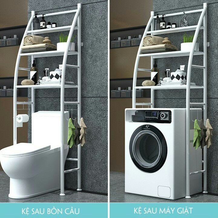 KỆ CAO ĐỂ ĐỒ SAU BỒN CẦU , MÁY GIẶT CAO CẤP