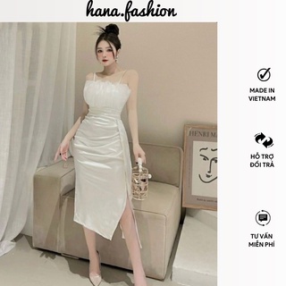 Đầm nữ dự tiệc đầm body 2 dây màu trắng phù hợp đi chơi đi tiệc dạo phố phong cách trẻ trung