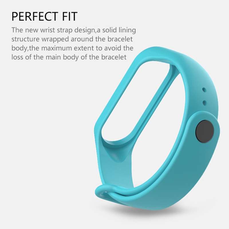 Dây đeo silicone nhiều màu thay thế cho Xiaomi Mi Band 3