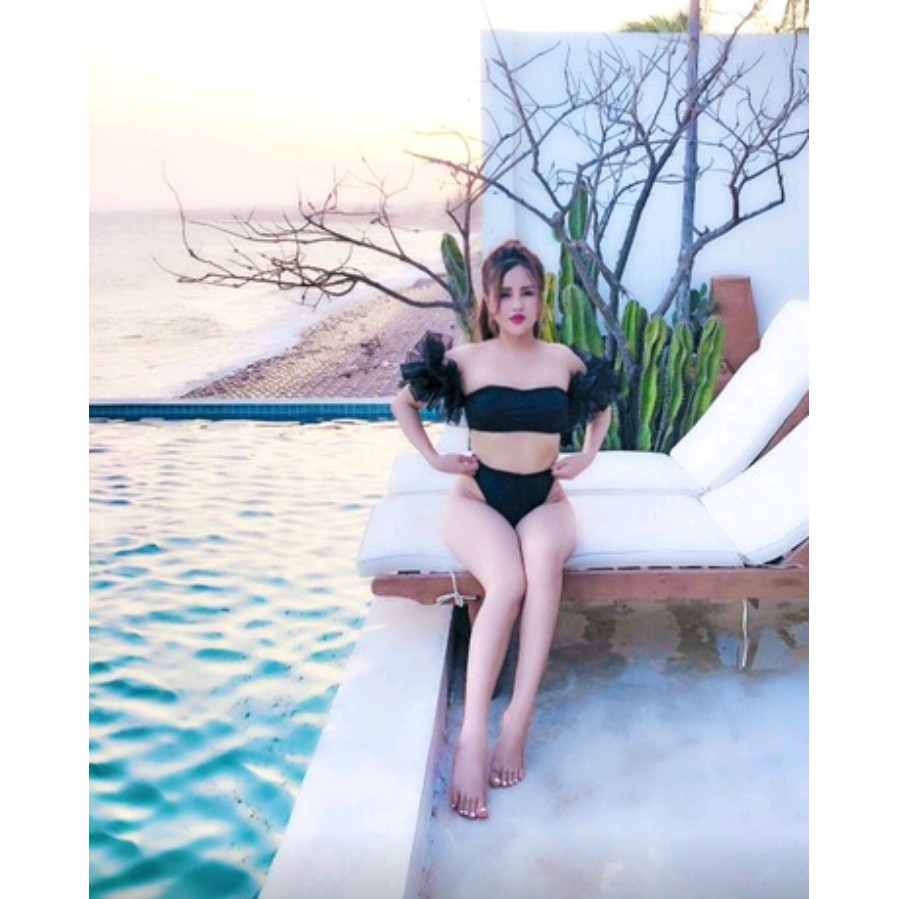 Bikini đồ bơi đi biển 2 mảnh tay nơ, bèo dễ thương VATIXA BKN58 | BigBuy360 - bigbuy360.vn