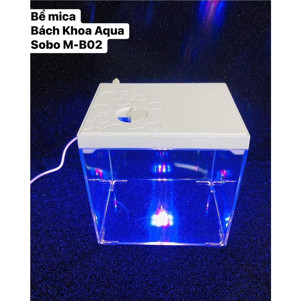 Hồ cá Mini Pet SOBO M-B01 và M-B02 có đèn led thủy sinh