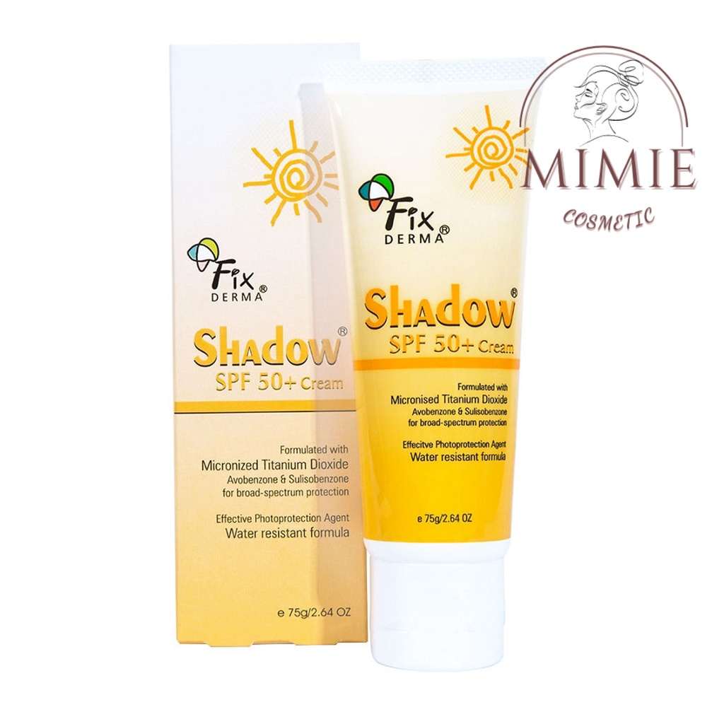 Kem Chống Nắng Fixderma SPF50+ (75g) - Kem Chống Nắng Shadow Cho Da Mặt Và Toàn Thân