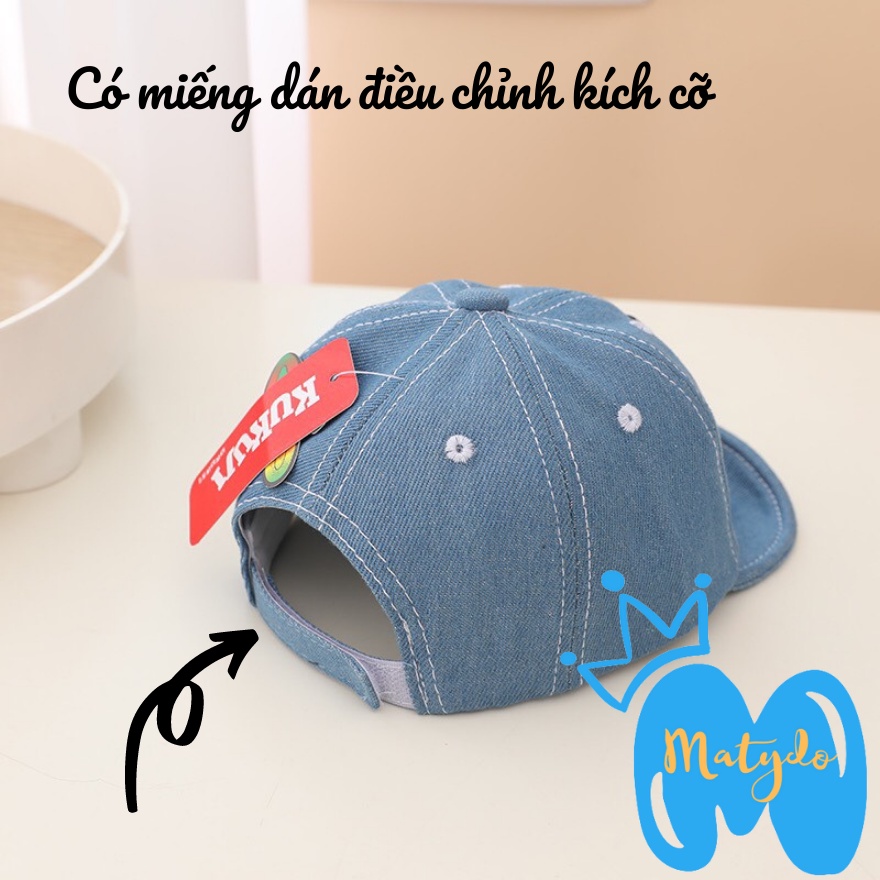 Mũ cho bé gái bé trai MATYDO nón lưỡi trai hình gấu FRIEND đáng yêu phụ kiện trẻ em mùa hè