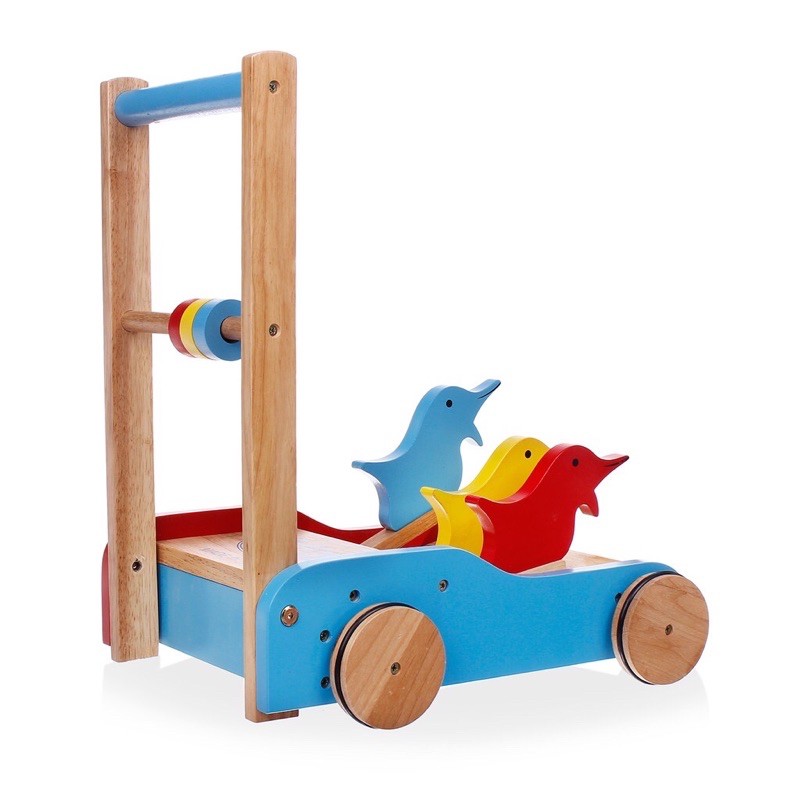 Xe tập đi gỗ 3 xon gà cho bé