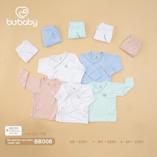 Bubaby mẫu mới! Bộ sơ sinh cài chéo quần dài cho các  bé!