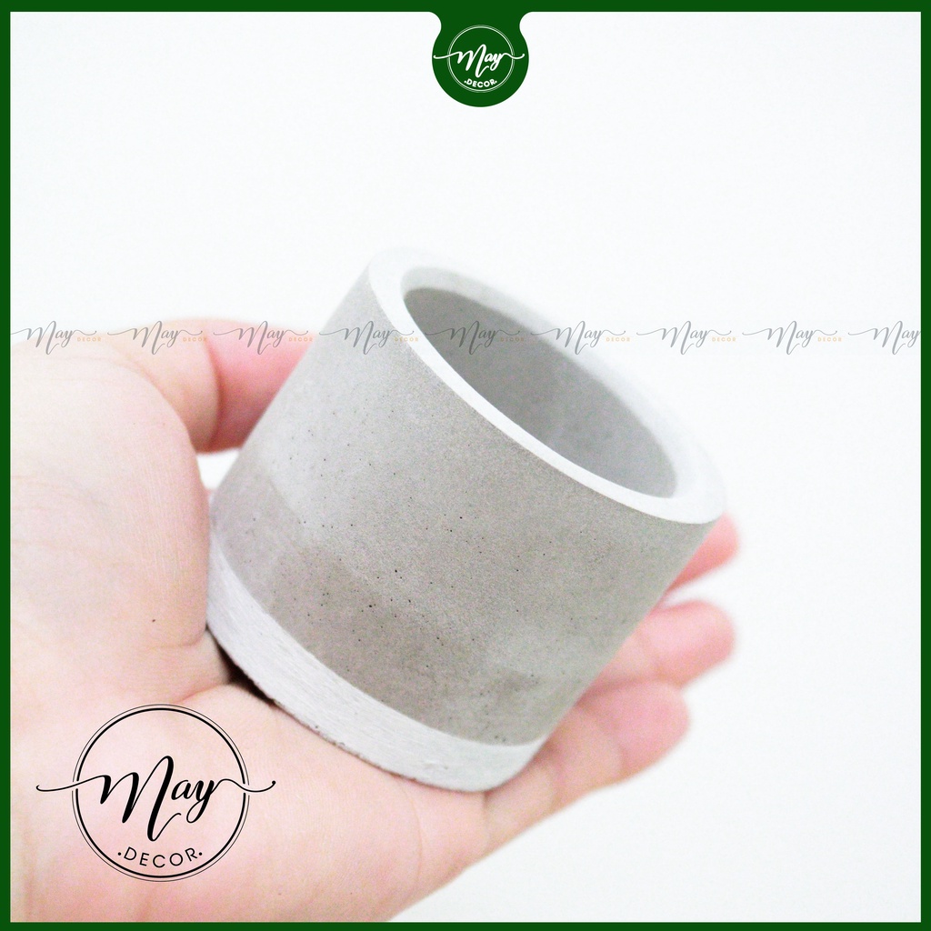 Cây thật, Chậu xi măng, xương rồng tai thỏ mini