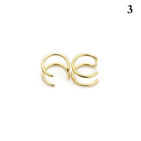 1 Đôi Khuyên Tai Nam Châm Không Xỏ Màu Bạc Hình Giả Variou Z7YX