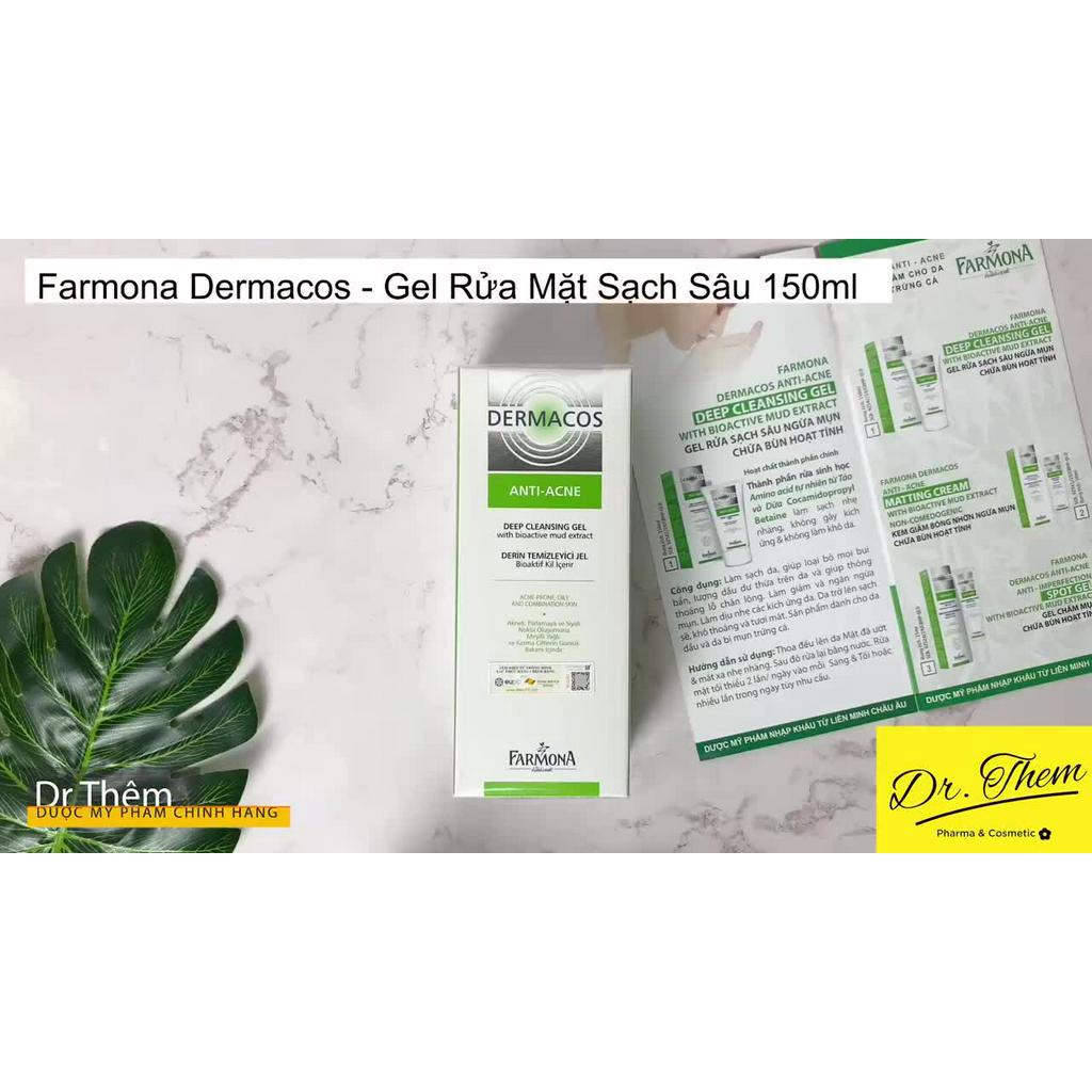 DERMACOS Sữa Rửa Mặt Farmona Dermacos Anti Acne Deep Cleansing Gel 150ml, Sạch Sâu Ngừa Mụn, Cho Da Dầu | BigBuy360 - bigbuy360.vn
