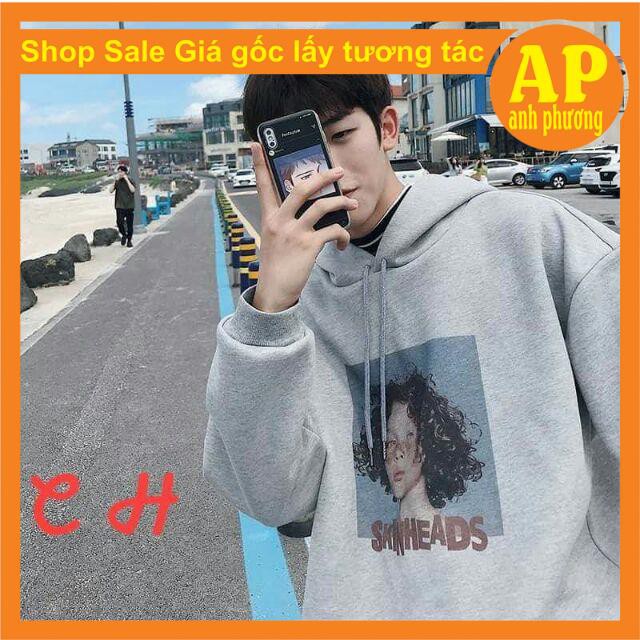 Áo phông hodie cậu bé💝Chất liệu nỉ bông💝form thụng nam nữ kiểu dáng unisex💝có túi bụng và dây rút mũ | BigBuy360 - bigbuy360.vn