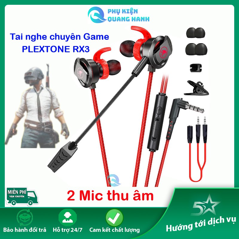 Tai nghe chơi game PLEXTONE RX3 có Mic cho ip và Android,chơi tốt PUBG mobile.