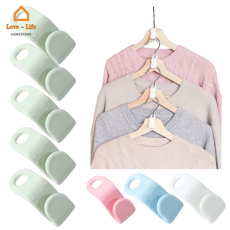 Set 5 Móc Treo Quần Áo Mini Tiết Kiệm Không Gian Tiện Dụng