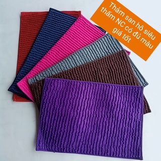 Thảm chùi chân , thảm lau chân san hô siêu thấm nước mềm mại cầm cảm giác mát tay KT 45x30cm giá 19000₫