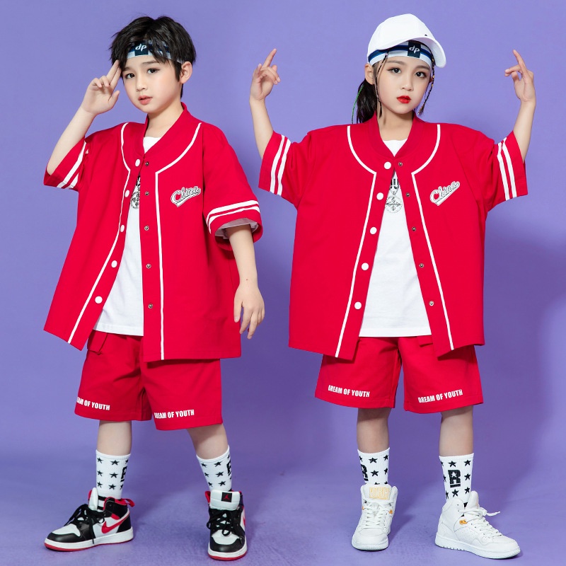 1 Bộ Trang Phục Nhảy Hip-Hop Đường Phố Mùa Hè Cho Bé A3