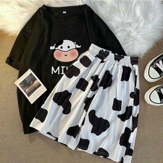 đồ bộ hình con bò sữa