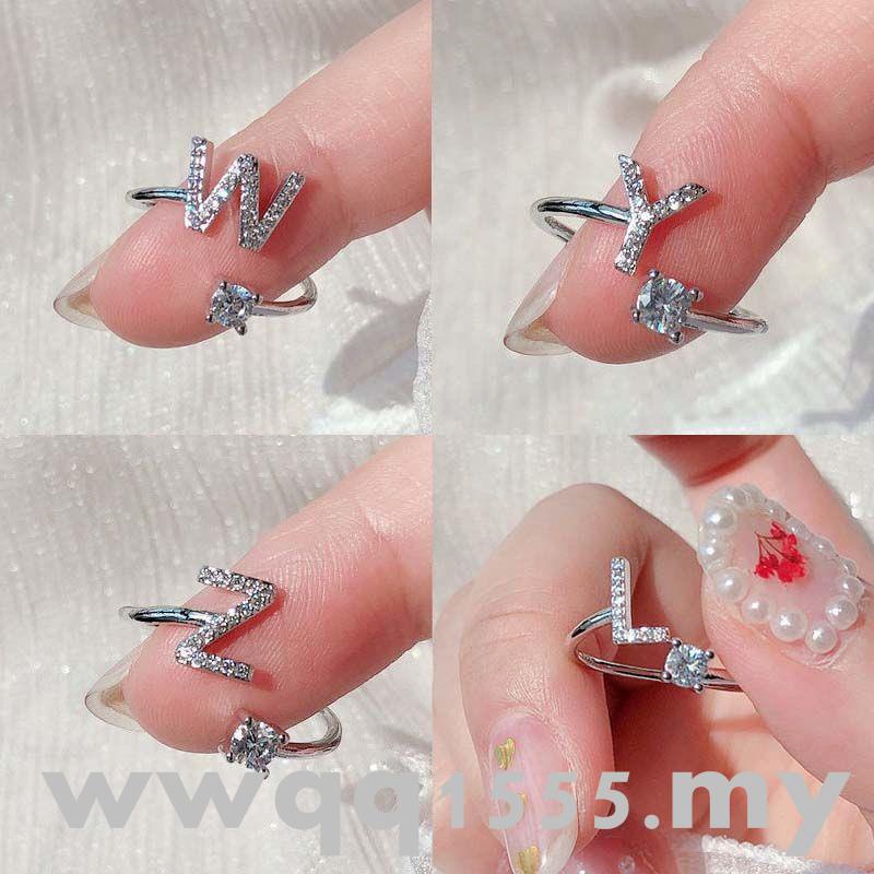 Nhẫn Đeo Tay Khắc 26 Chữ Cái Tiếng Anh Thời Trang Cho Nữ 26 Chữ Cái Xueshengwqq1555.my2.22