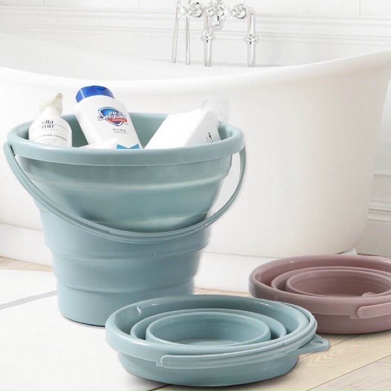 Xô đựng nước gấp gọn 5L thông minh