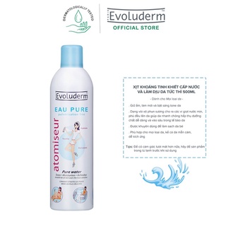 💧💧Xịt khoáng Evoluderm Eau Pure Pháp 150ml - 400ml 💦