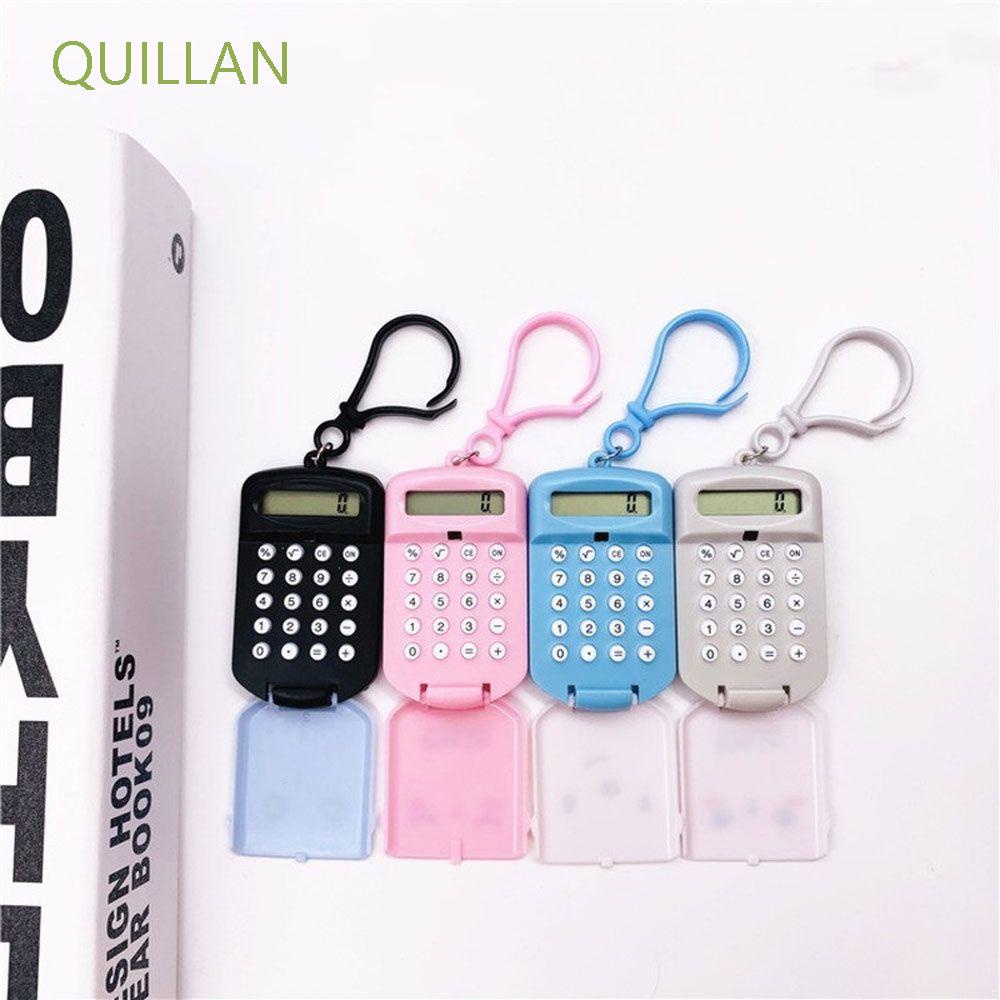 Máy tính cầm tay QUILLAN mini có móc khóa 8 chữ số dễ thương