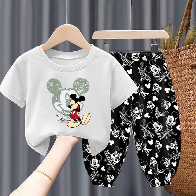 Set áo thun tay ngắn và quần dài chống muỗi cho bé