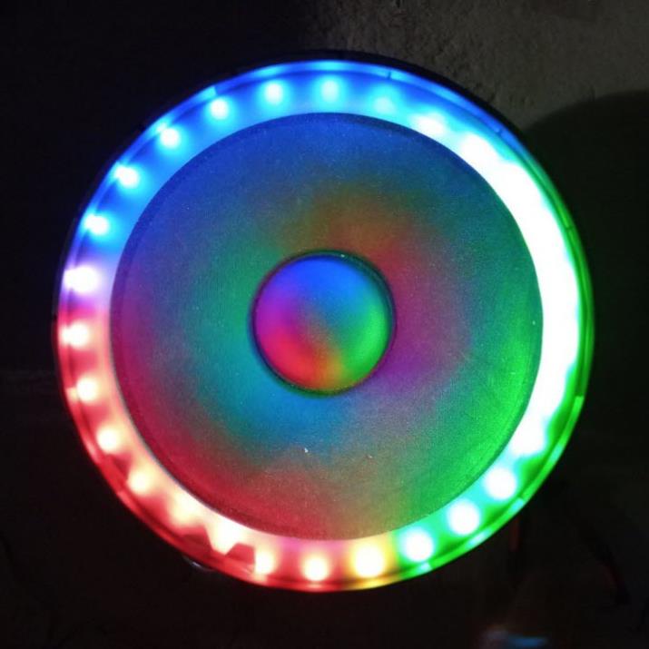 Loa bass 40 kèm đèn led nháy theo nhạc tròn công suất 250W - 350W 4 ôm mẫu mới năm 2022