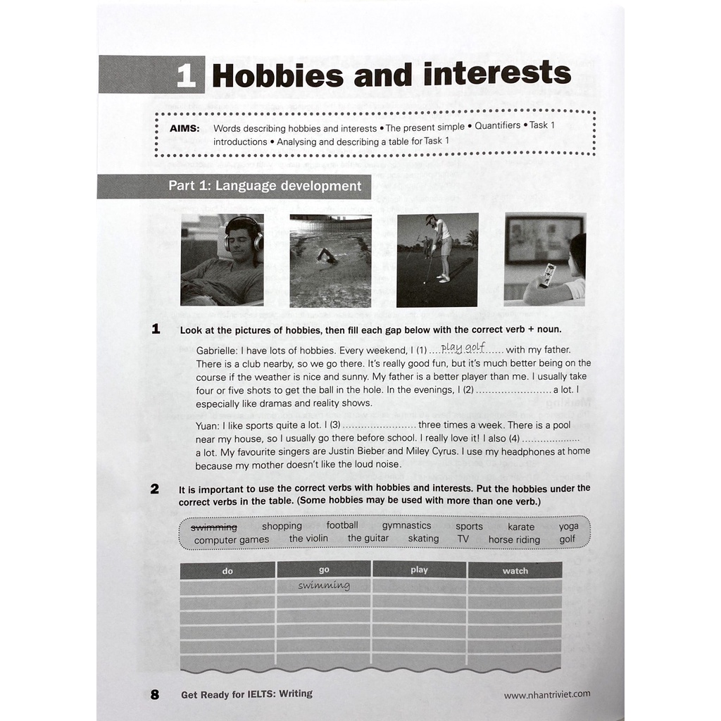Sách Collins - Get Ready For IELTS - Writing (Pre - Intermediate A2+)