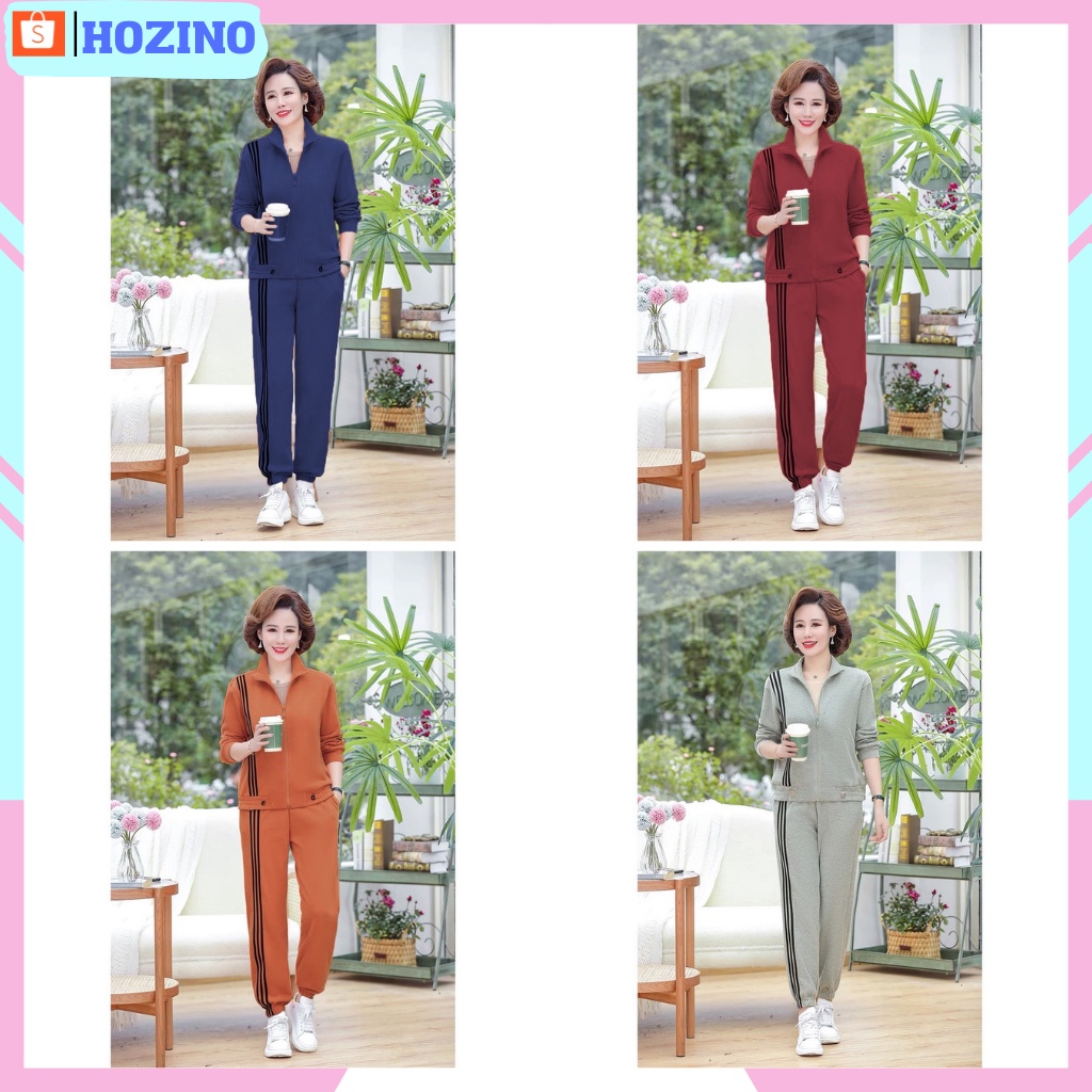 bộ thể thao trung niên nữ dài tay _BTT02