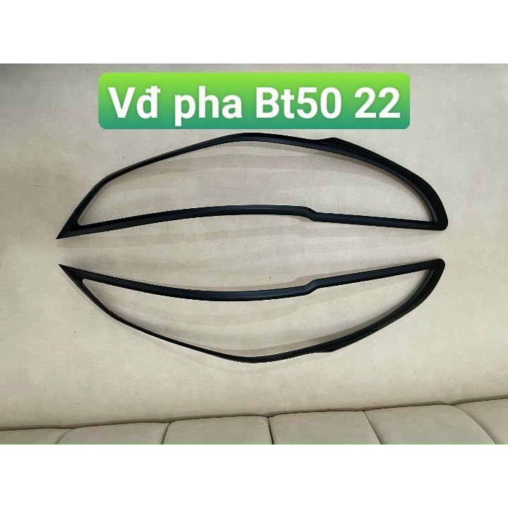 Ốp trang trí cho xe Mazda BT50 2022 2023 màu đen + tặng kèm keo tăng dính