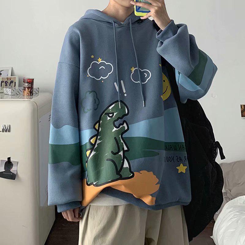 Áo hoodie in họa tiết hoạt hình size M-2XL trẻ trung thời trang cho cả nam và nữ | BigBuy360 - bigbuy360.vn