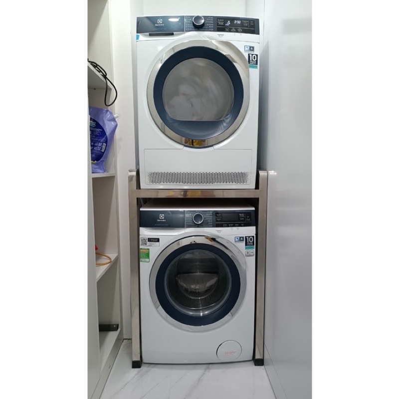 Kệ máy giặt máy sấy 2 tầng chịu tải đến 300KG , hộp vuông 4x4cm