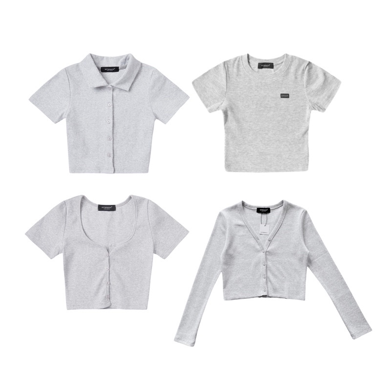 Usthebasic - Combo Áo Croptop tặng Cardigan | WebRaoVat - webraovat.net.vn