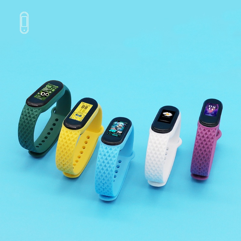 Dây Đeo Thay Thế Chất Liệu Silicon Hoạ Tiết Độc Đáo Cho Mi Band 6/5 Xiaomi Band 5