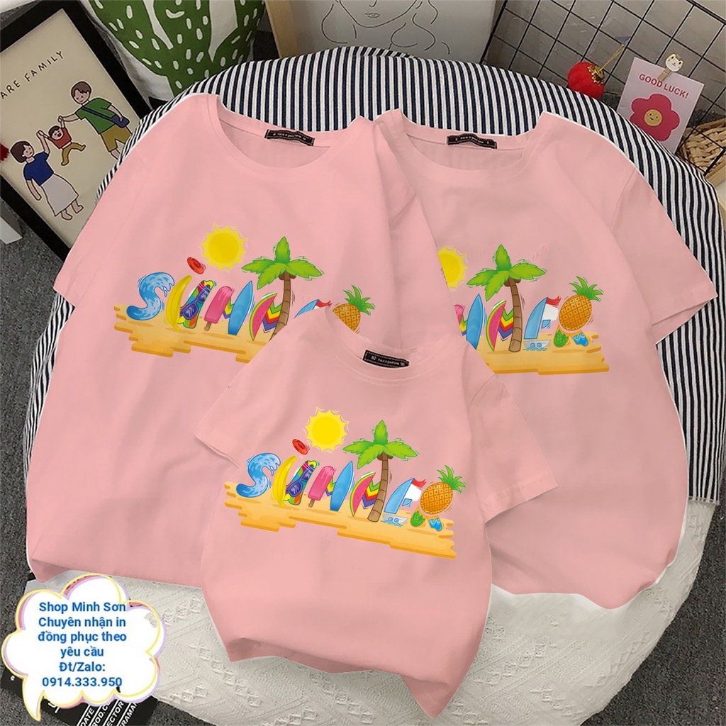 🍍🍓🍍VIDEO  ÁO GIA ĐÌNH SUMMER SIÊU ĐẸP, ÁO ĐI BIỂN CHẤT COTTON LOẠI 1 ĐỦ MÀU ĐỦ SIZE