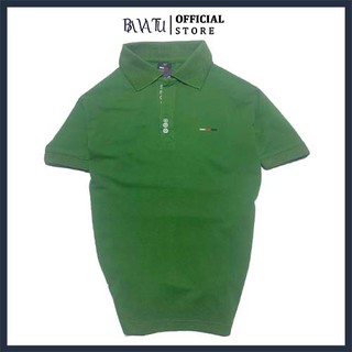 Áo thun polo nam cổ bẻ bo len màu xanh chuối BAVATU co giãn tốt mặc rất thoải mái không bí rặm dễ phối đồ