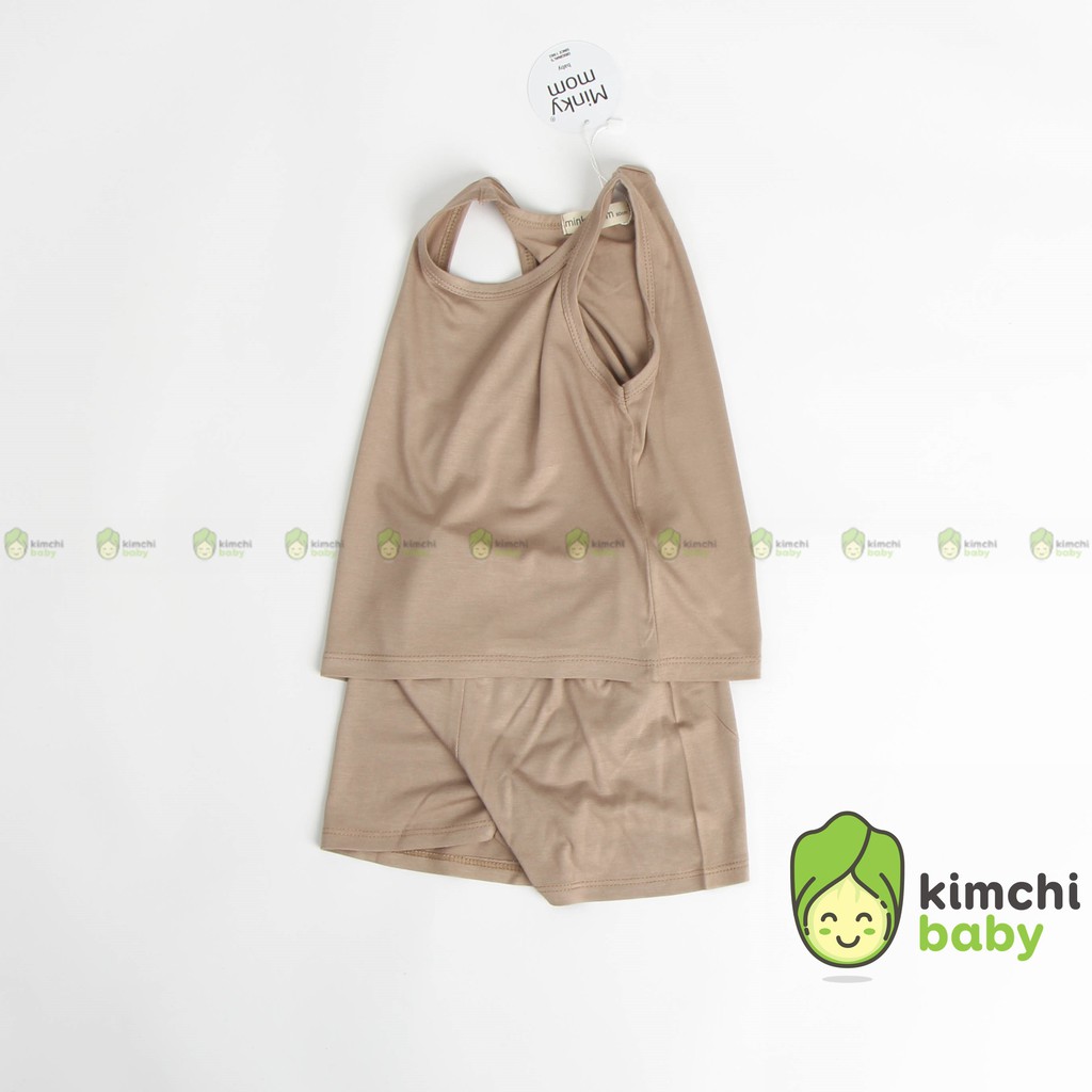 Bộ Ba Lỗ Bé Gái, Bé Trai Minky Mom Vải Thun Lạnh Basic Nhiều Màu, Bộ Quần Áo Trẻ Em 3 Lỗ Mặc Hè Thoáng Mát MKM3LO2109