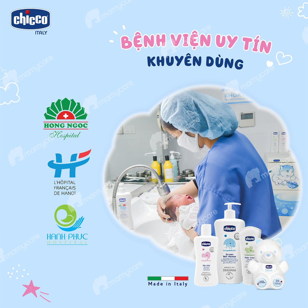 Sữa tắm gội chiết xuất yến mạch Chicco 50ml cho bé từ sơ sinh - MAMYCARE